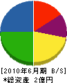 栗田建設 貸借対照表 2010年6月期