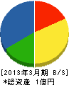 松島組 貸借対照表 2013年3月期