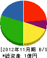 宮崎特殊工事 貸借対照表 2012年11月期