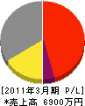 日本ボンド技建 損益計算書 2011年3月期