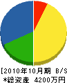 斉藤設備工業 貸借対照表 2010年10月期