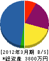 小松＊電業 貸借対照表 2012年3月期