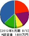 竹内商事 貸借対照表 2012年6月期