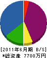 松野建築 貸借対照表 2011年6月期