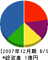 角井建設 貸借対照表 2007年12月期