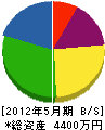 西京ラインサービス 貸借対照表 2012年5月期