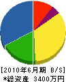 松本配管設備工業所 貸借対照表 2010年6月期