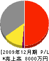芦田木材 損益計算書 2009年12月期