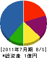 坂井家起こし 貸借対照表 2011年7月期