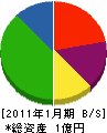 山羽メンテナンス 貸借対照表 2011年1月期