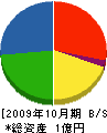 大曽根産業 貸借対照表 2009年10月期