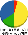 佐藤丸源工務店 貸借対照表 2013年1月期