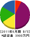 太田ペイント塗装 貸借対照表 2011年6月期