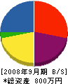 遠野佐藤産業 貸借対照表 2008年9月期