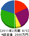 斎藤塗装 貸借対照表 2011年2月期