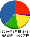 荒川設備 貸借対照表 2010年6月期