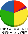 渡辺防災電気 貸借対照表 2011年5月期