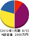 藤本土木 貸借対照表 2012年1月期