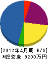 松本水道 貸借対照表 2012年4月期