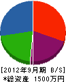 山中電気商会 貸借対照表 2012年9月期