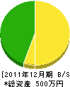 永電社 貸借対照表 2011年12月期