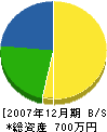井上木工 貸借対照表 2007年12月期
