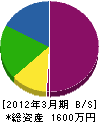 丸勇建設 貸借対照表 2012年3月期