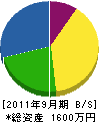 富士建設 貸借対照表 2011年9月期