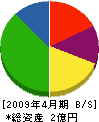 森田建設 貸借対照表 2009年4月期