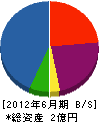 九州舗道 貸借対照表 2012年6月期