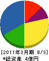 田島興産 貸借対照表 2011年3月期