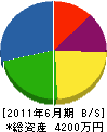 松門電設 貸借対照表 2011年6月期