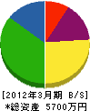 佐藤電気工業 貸借対照表 2012年3月期