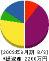 徳光産業 貸借対照表 2009年6月期
