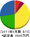 田中塗装 貸借対照表 2011年6月期
