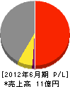 千代田電興 損益計算書 2012年6月期