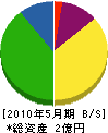 平川建設 貸借対照表 2010年5月期