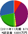 カワミチ 貸借対照表 2011年11月期