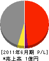 三道興安社 損益計算書 2011年6月期