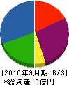 ヒラヤマホーム 貸借対照表 2010年9月期