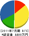 石川ガーデン 貸借対照表 2011年7月期