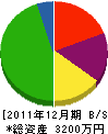 藤井電業 貸借対照表 2011年12月期