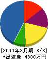 ウッディホームミヤジマ 貸借対照表 2011年2月期