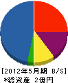 雄伸 貸借対照表 2012年5月期