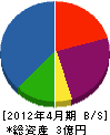 大澤工務店 貸借対照表 2012年4月期