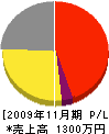 県北総合住宅 損益計算書 2009年11月期