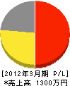 小野電気商会 損益計算書 2012年3月期