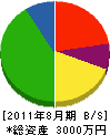 石黒電気 貸借対照表 2011年8月期