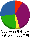 フヨウ設備 貸借対照表 2007年12月期