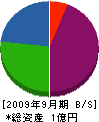 武蔵野林業 貸借対照表 2009年9月期